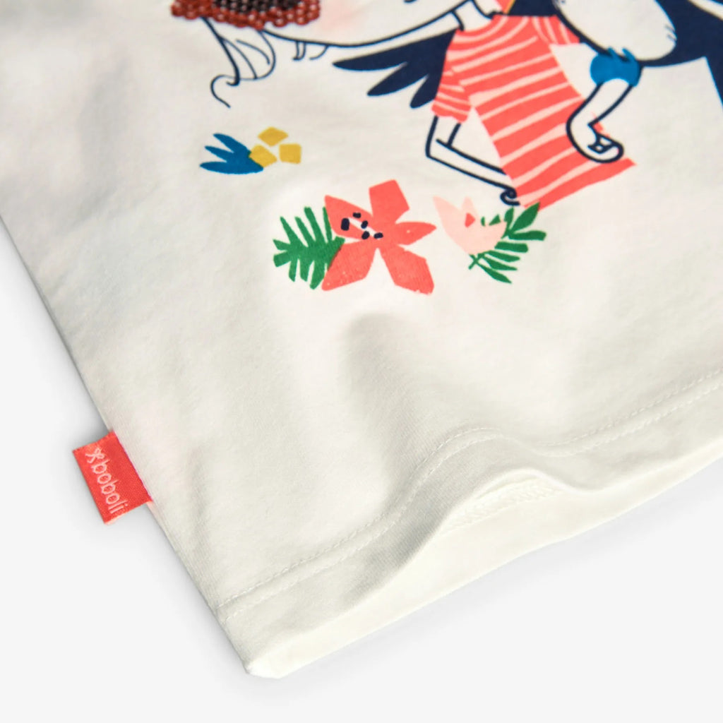 T-shirt manica lunga con dettaglio paillettes