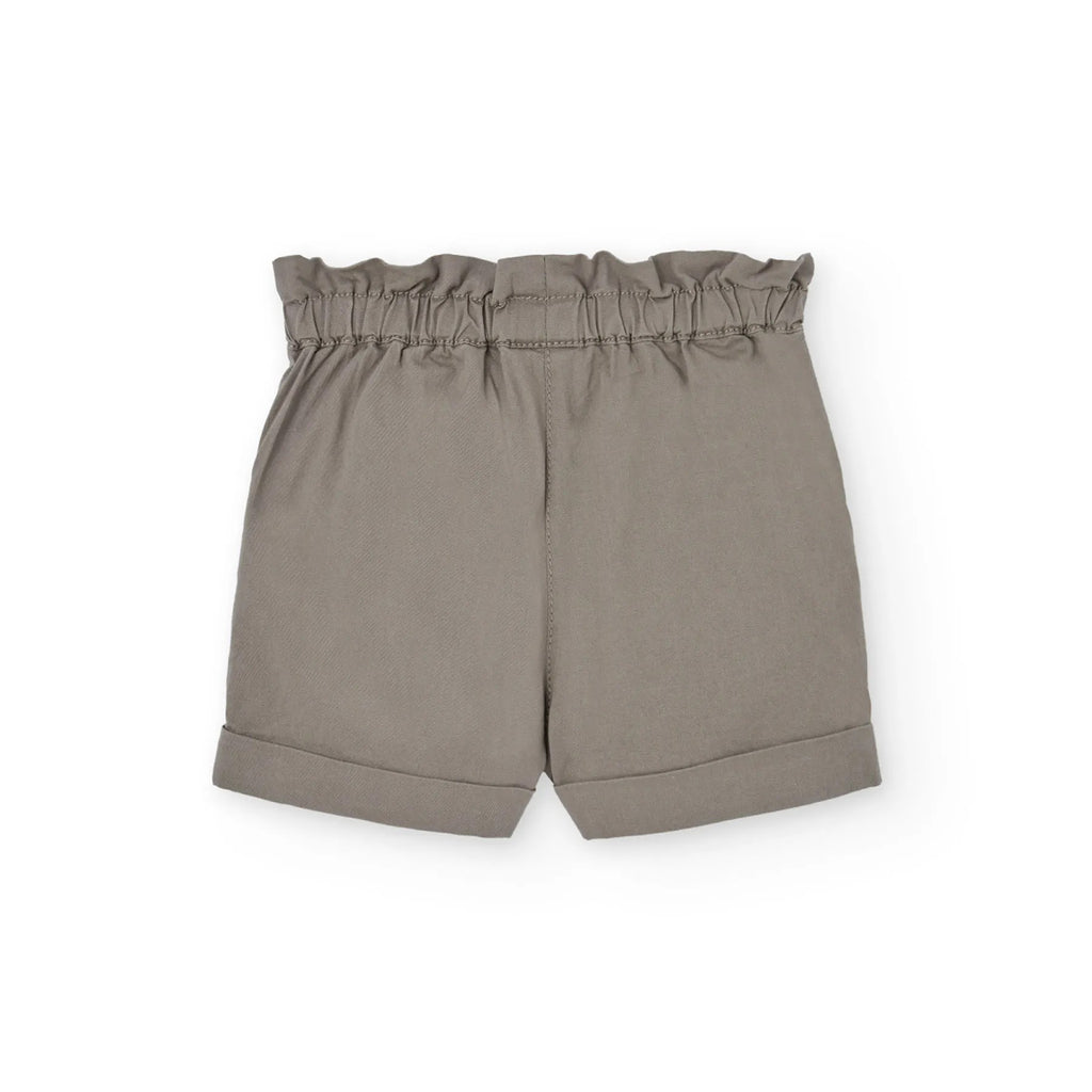 Shorts kaki vita a sacchetto
