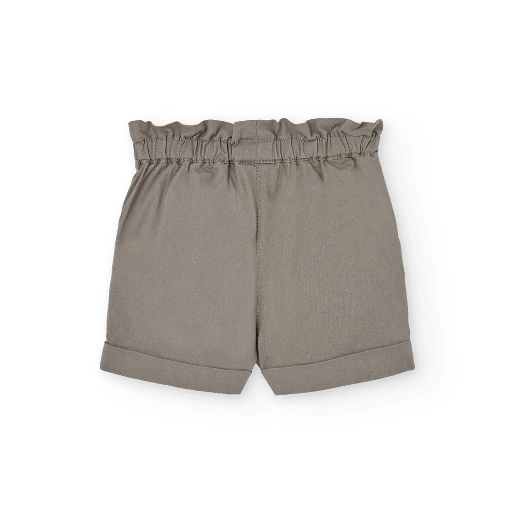Shorts kaki vita a sacchetto