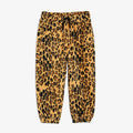 Pantaloni in pile leopardato