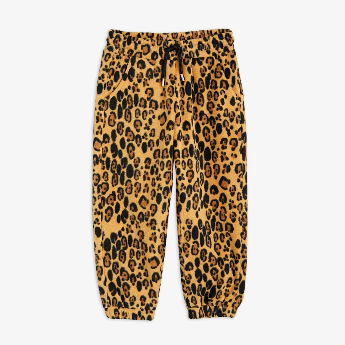 Pantaloni in pile leopardato