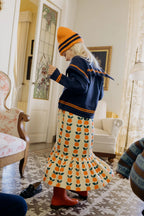 Cardigan colletto ampio marinaro
