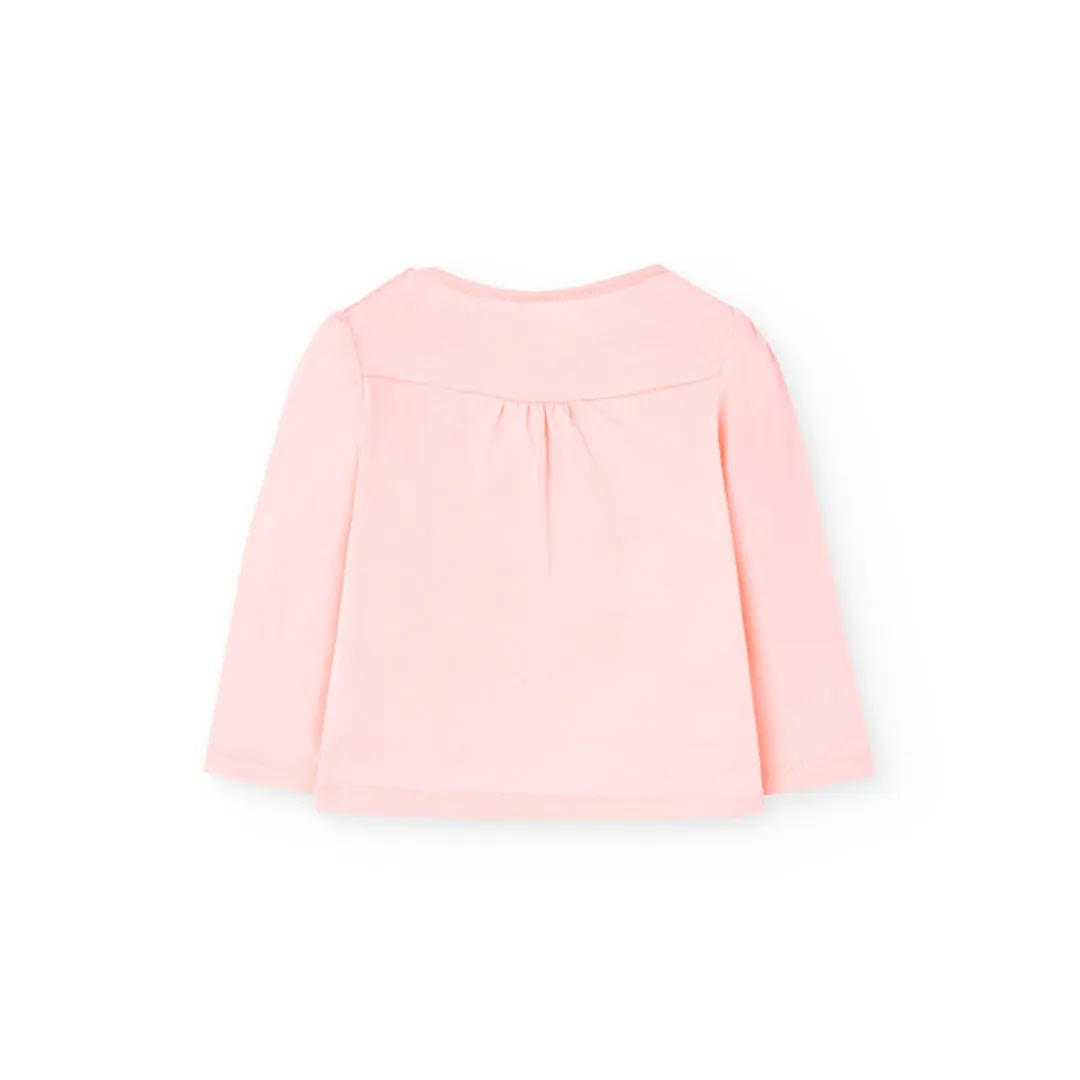 Completo t-shirt e pantalone lungo coccinella rosa blu