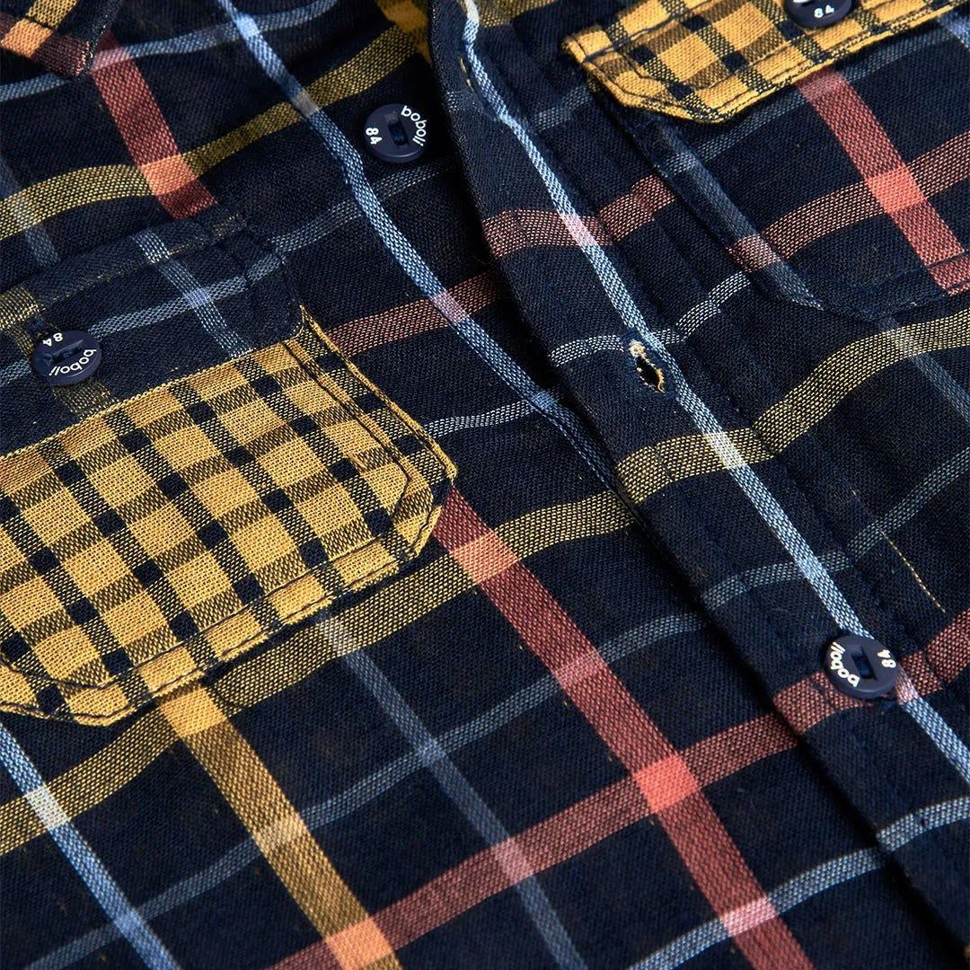 Camicia manica lunga quadri bambino