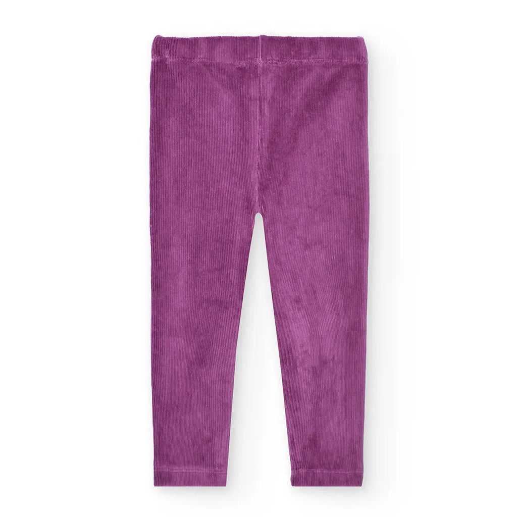 Leggings velluto a coste viola
