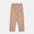 Pantalone carota velluto a coste rosa ‘magic toothbrush’