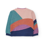 Maglione bambina fiore viola
