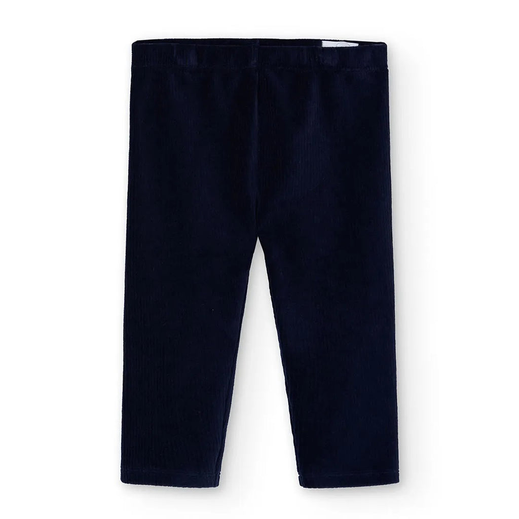 Leggings velluto a coste blu