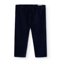 Leggings velluto a coste blu