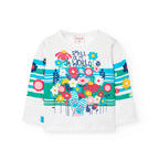 T-shirt manica lunga smell of my world bianco