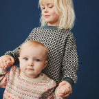 Maglione girocollo jacquard Flores