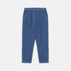 Pantalone basic velluto a coste blu