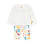 Completo blusa manica lunga e leggings