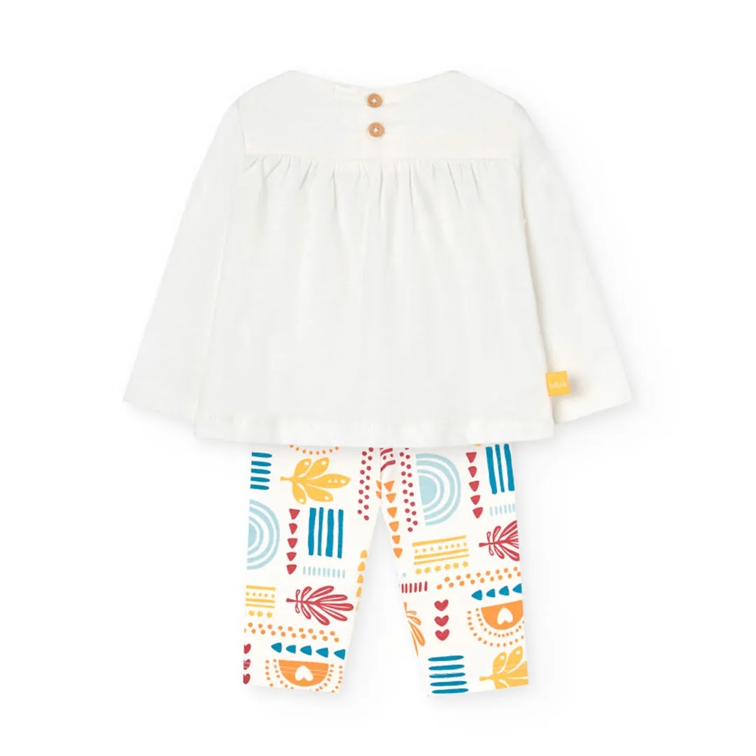 Completo blusa manica lunga e leggings