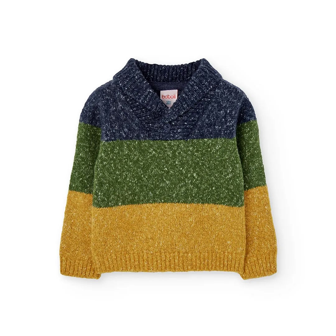 Maglione bambino collo a barca
