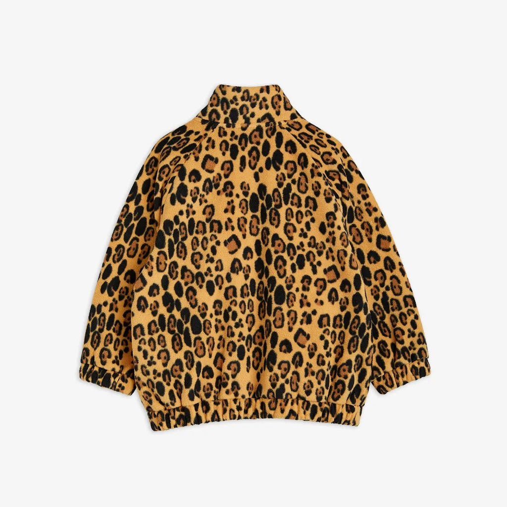 Felpa in pile leopardato