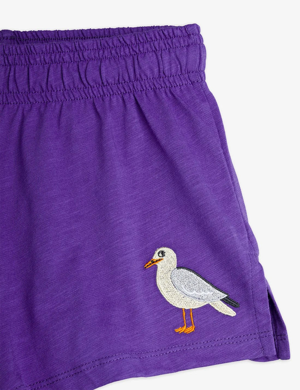 Shorts Gabbiano ricamato viola