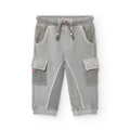 Pantaloni cargo felpa leggera kaki