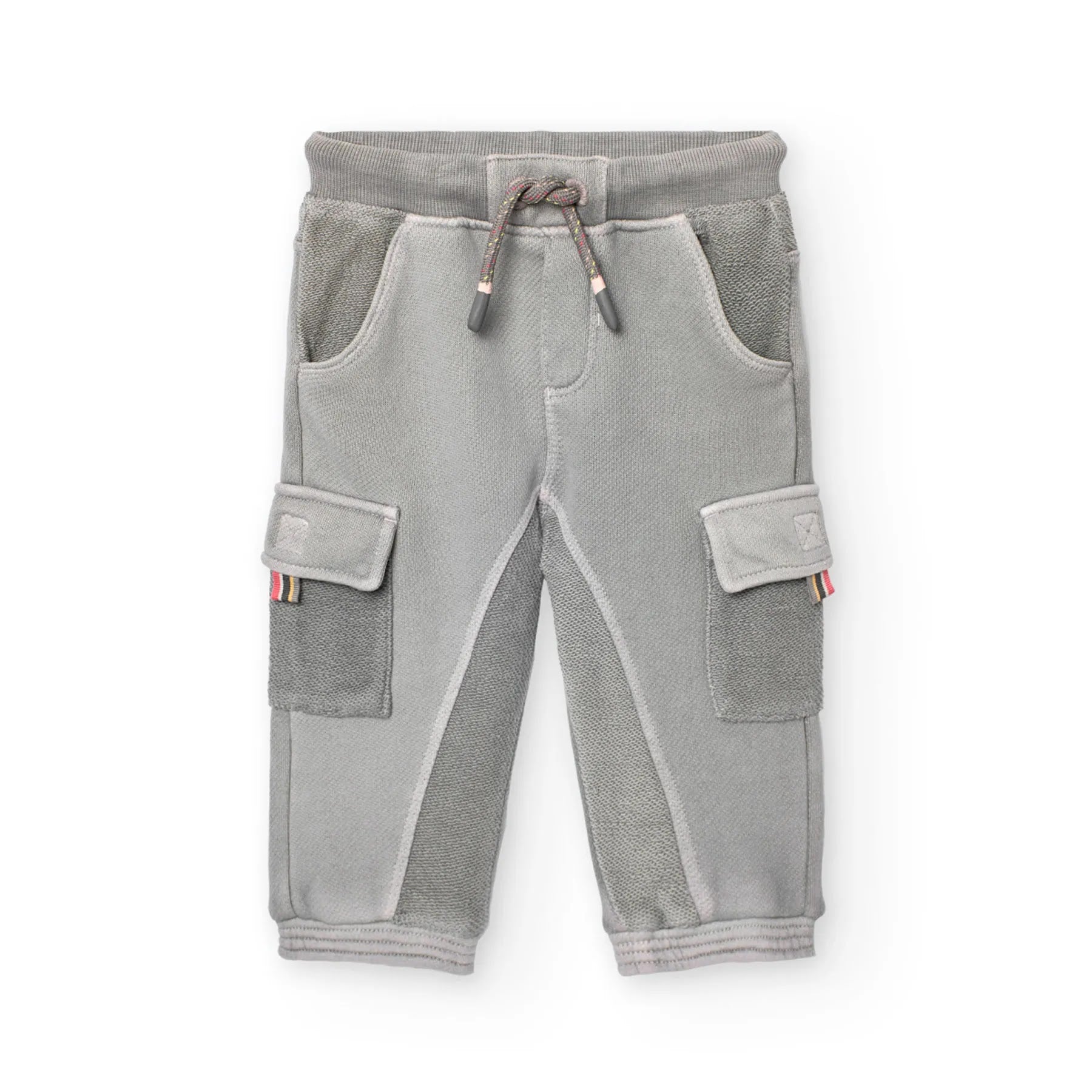 Pantaloni cargo felpa leggera kaki