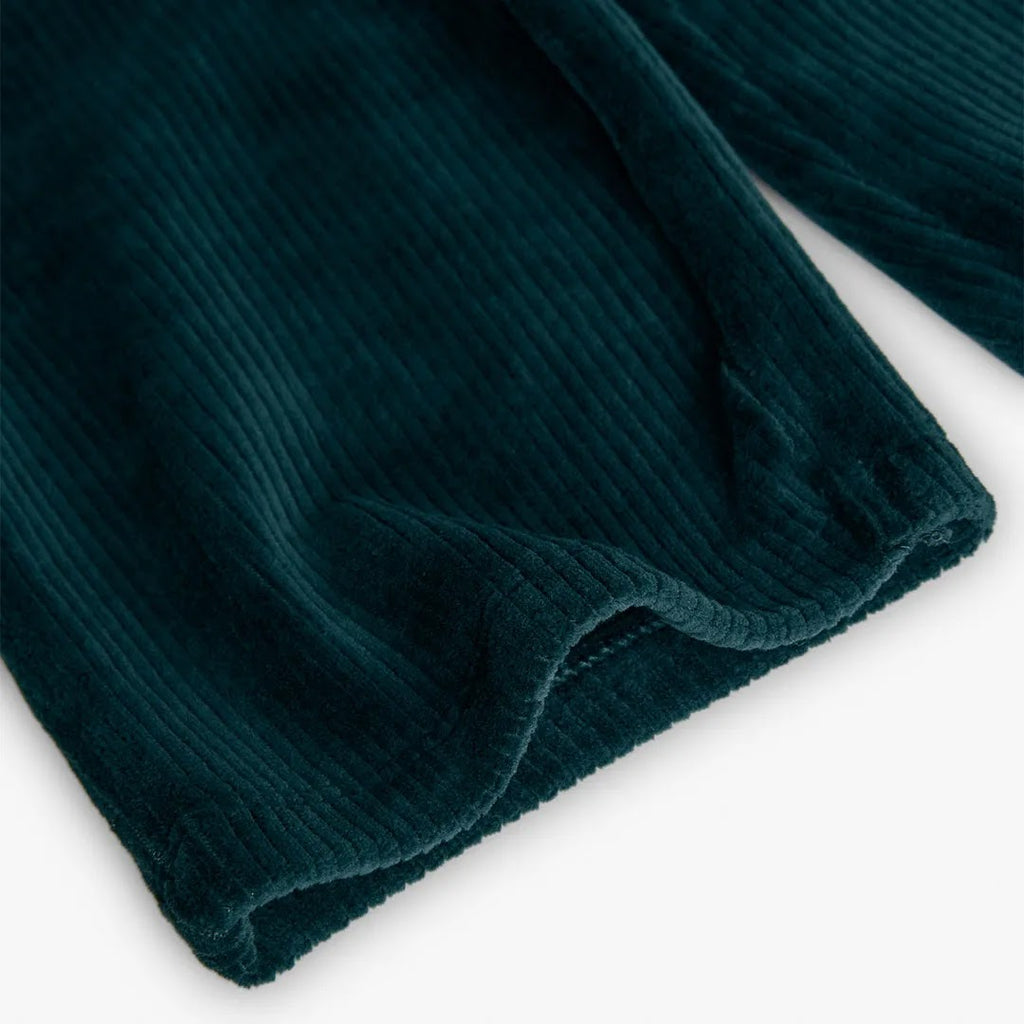 Pantaloni linea dritta velluto a coste verde