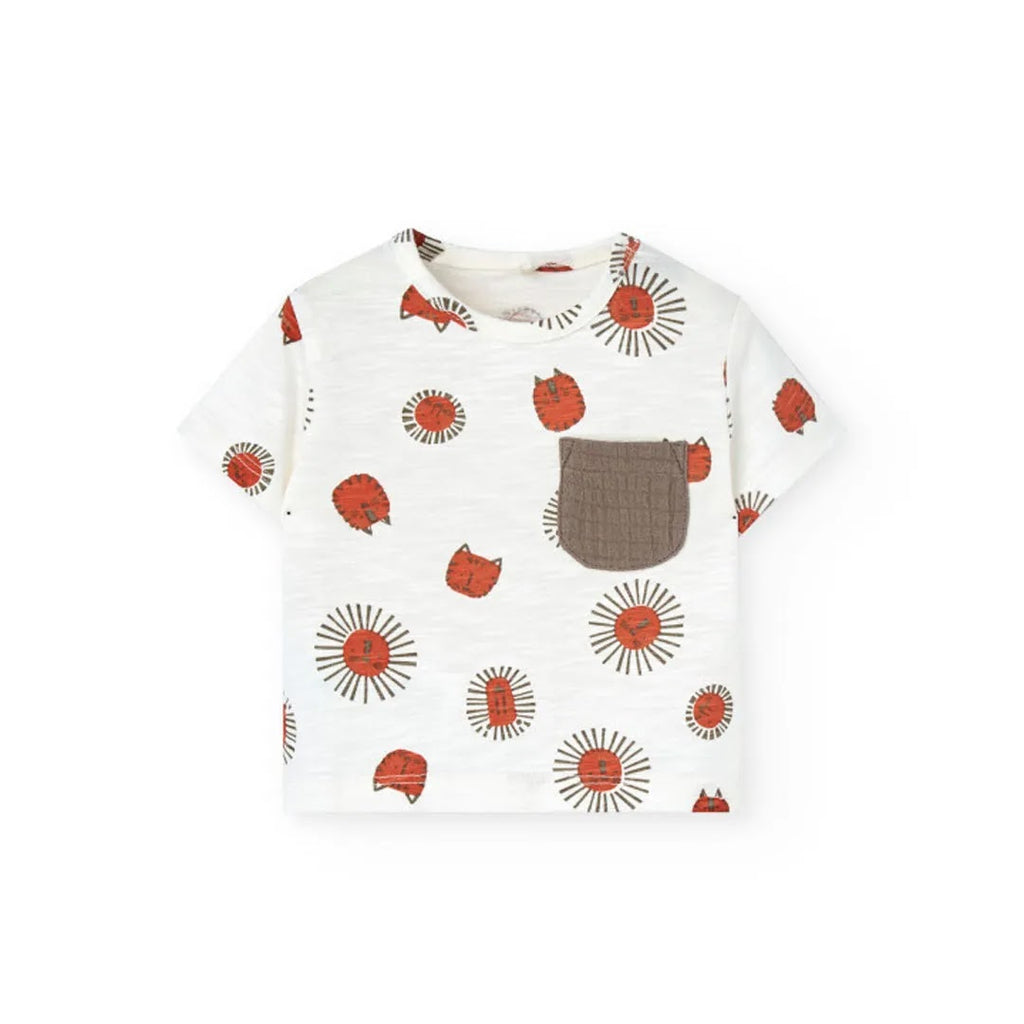 Completo t-shirt mezza manica con taschino e pantaloncino mussola