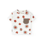 Completo t-shirt mezza manica con taschino e pantaloncino mussola