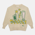 Maglione girocollo ‘magic toothbrush’