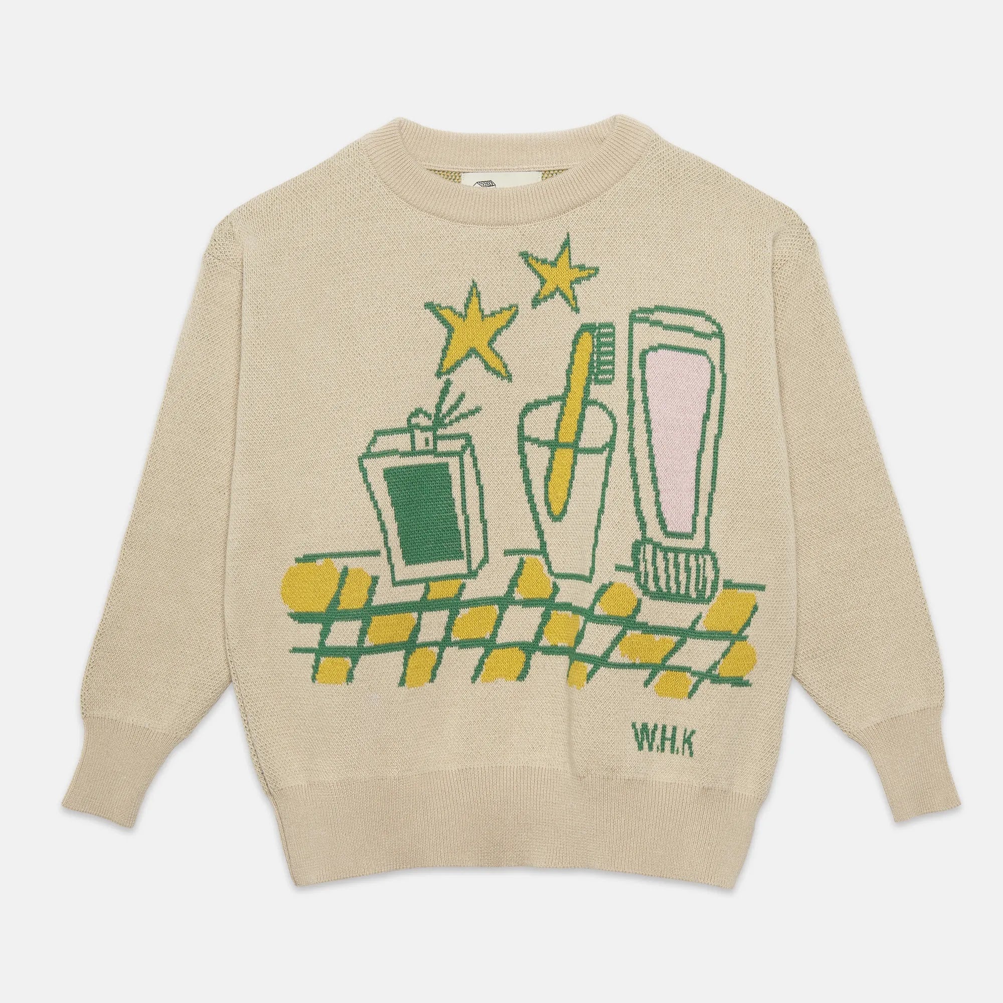 Maglione girocollo ‘magic toothbrush’