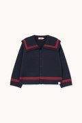 Cardigan colletto ampio marinaro