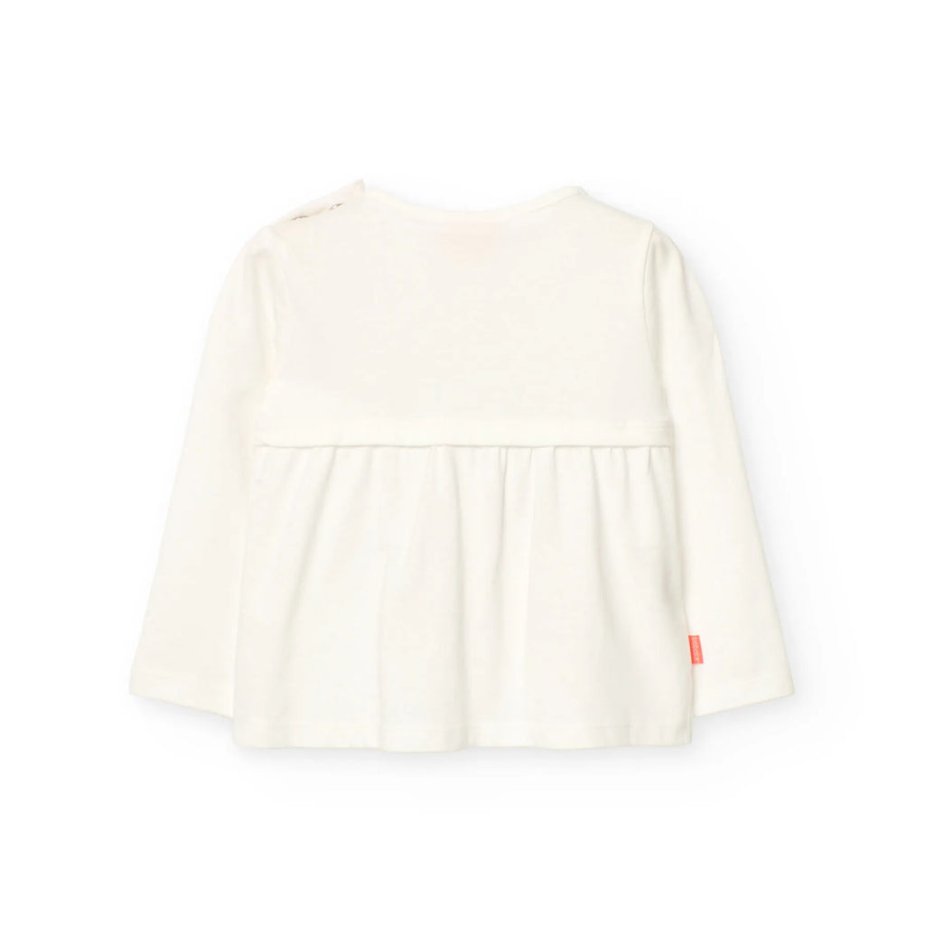T-shirt manica lunga con dettaglio paillettes