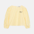 Blusa a righe gialle con logo Weekend