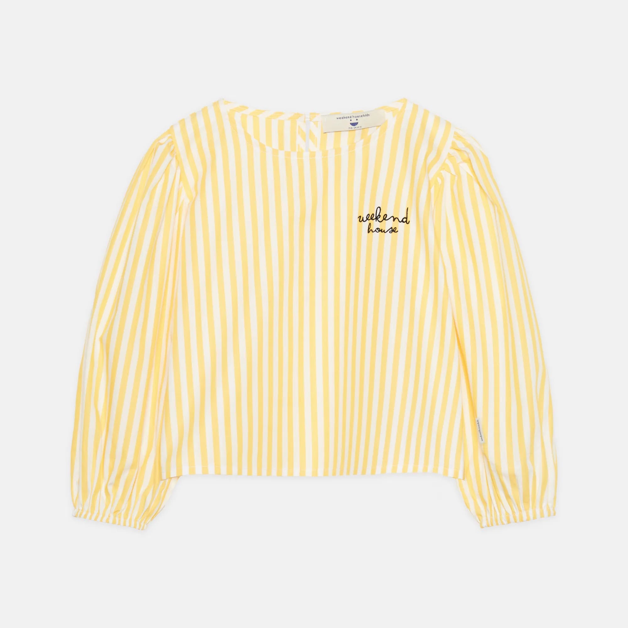 Blusa a righe gialle con logo Weekend