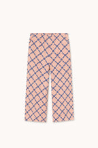 Pantalone a quadri floreali