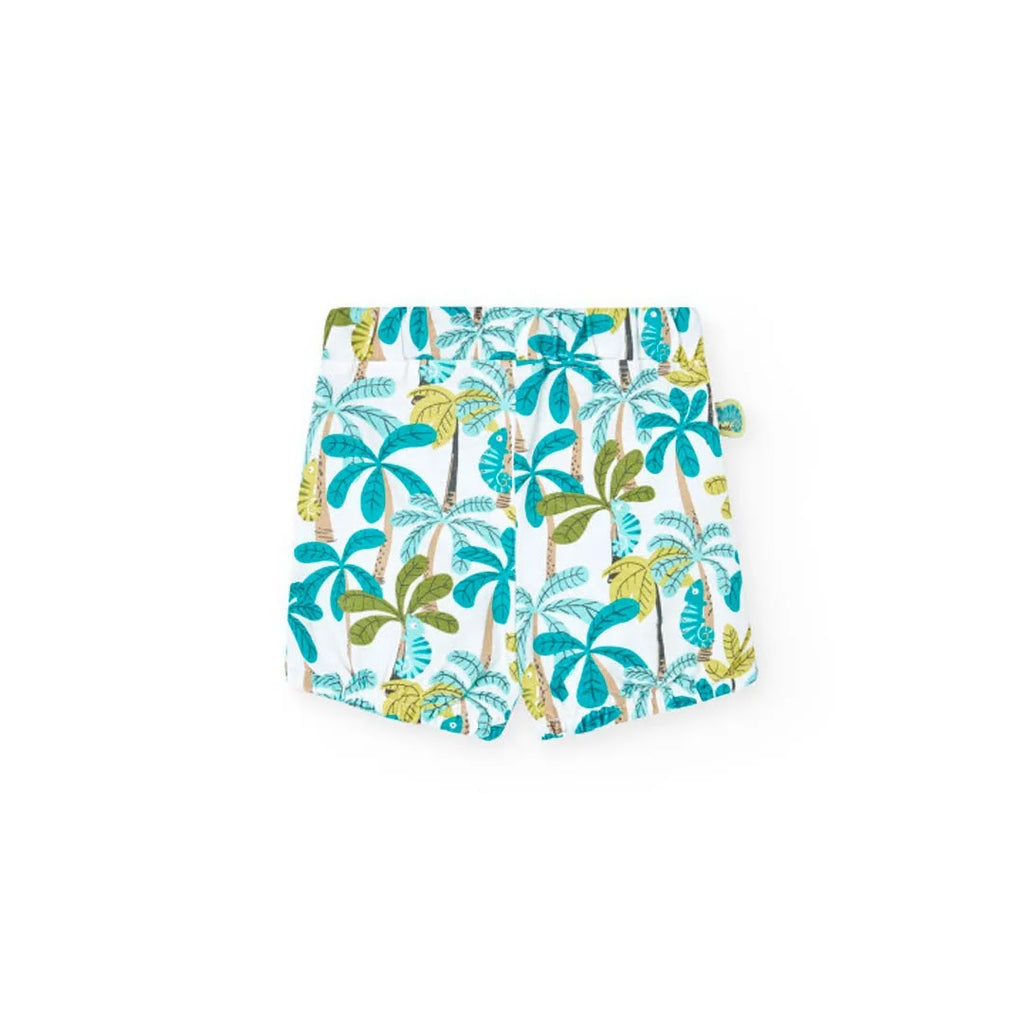 Completo t-shirt mezza manica e pantaloncino camaleonte