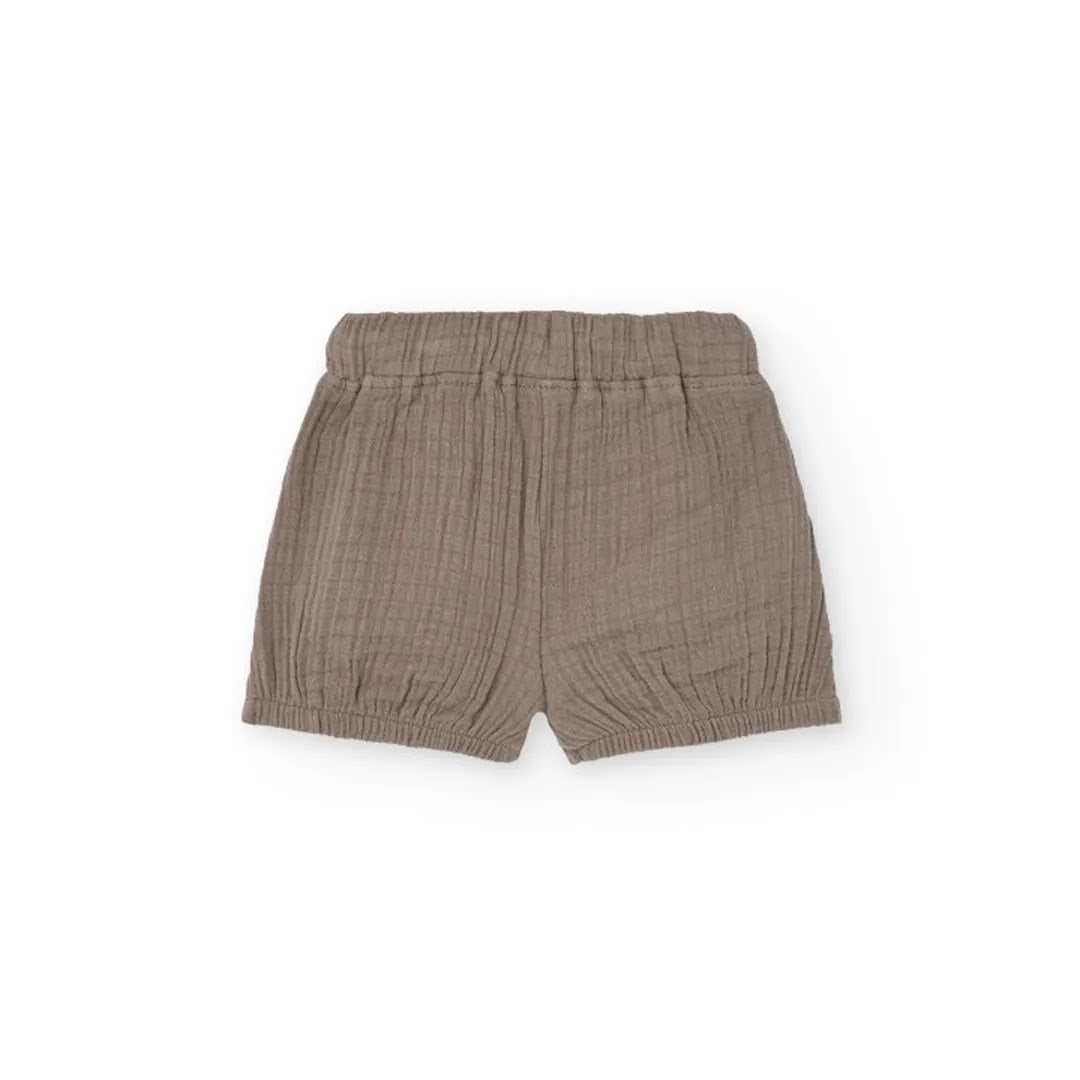Completo t-shirt mezza manica con taschino e pantaloncino mussola