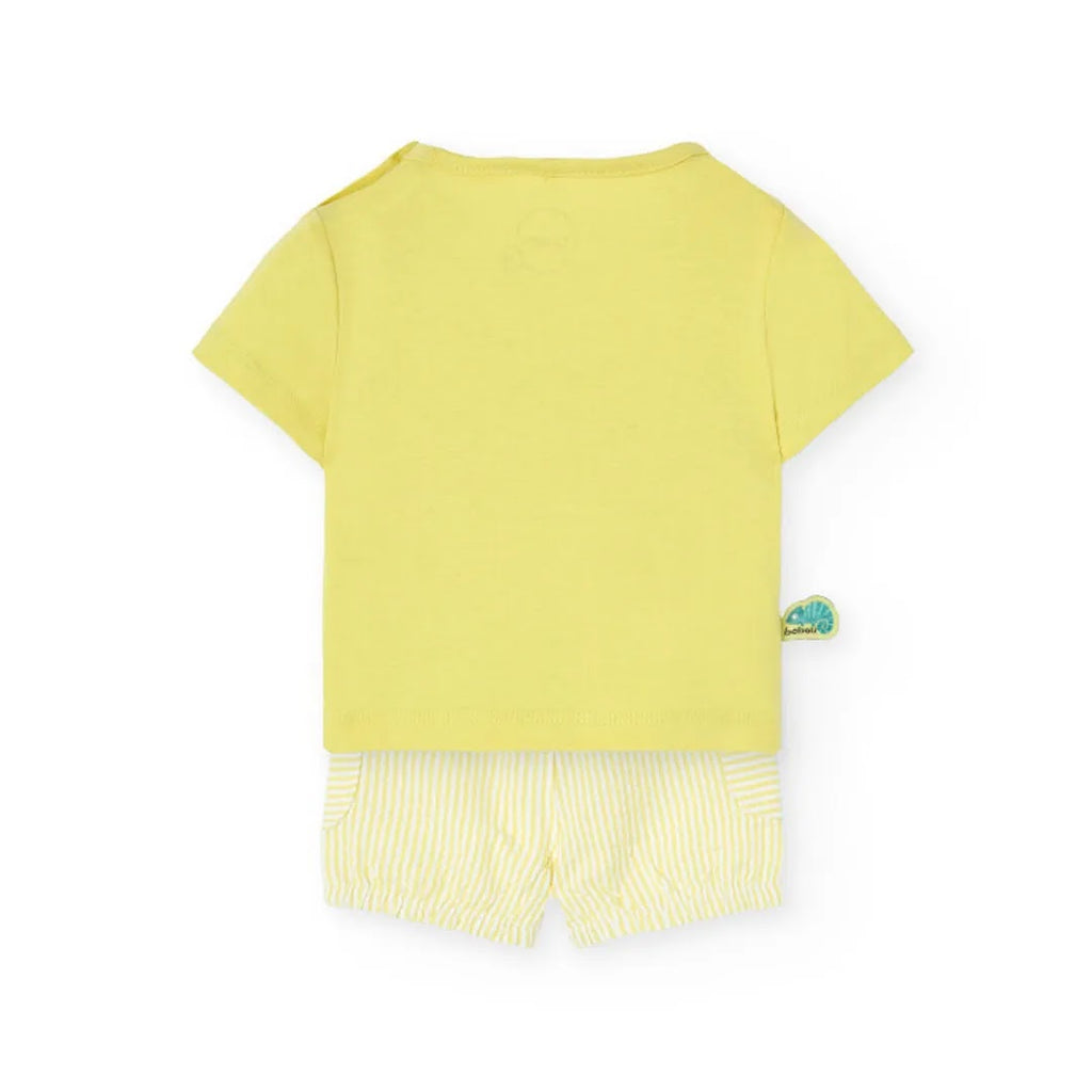 Completo t-shirt mezza manica e pantaloncino coccodrillo
