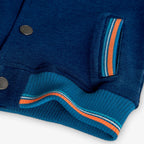 Giubbotto jeans combinato con felpa tropical sunset