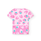 T-shirt mezza manica gialla/rosa/rossa