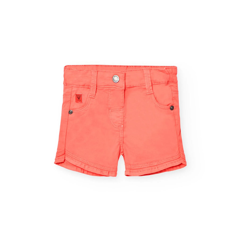 Shorts melone orlo volant