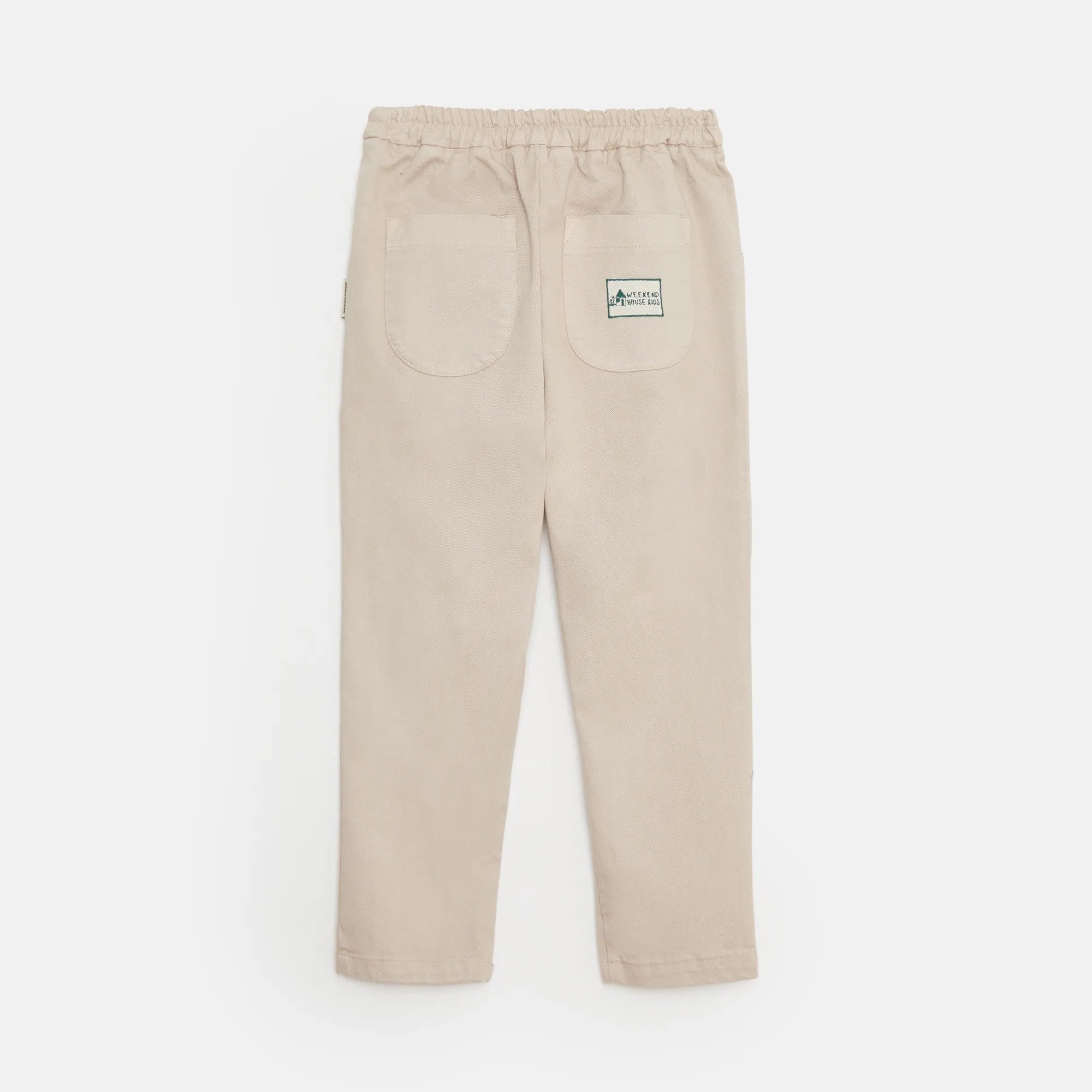 Pantaloni forma carota Topo