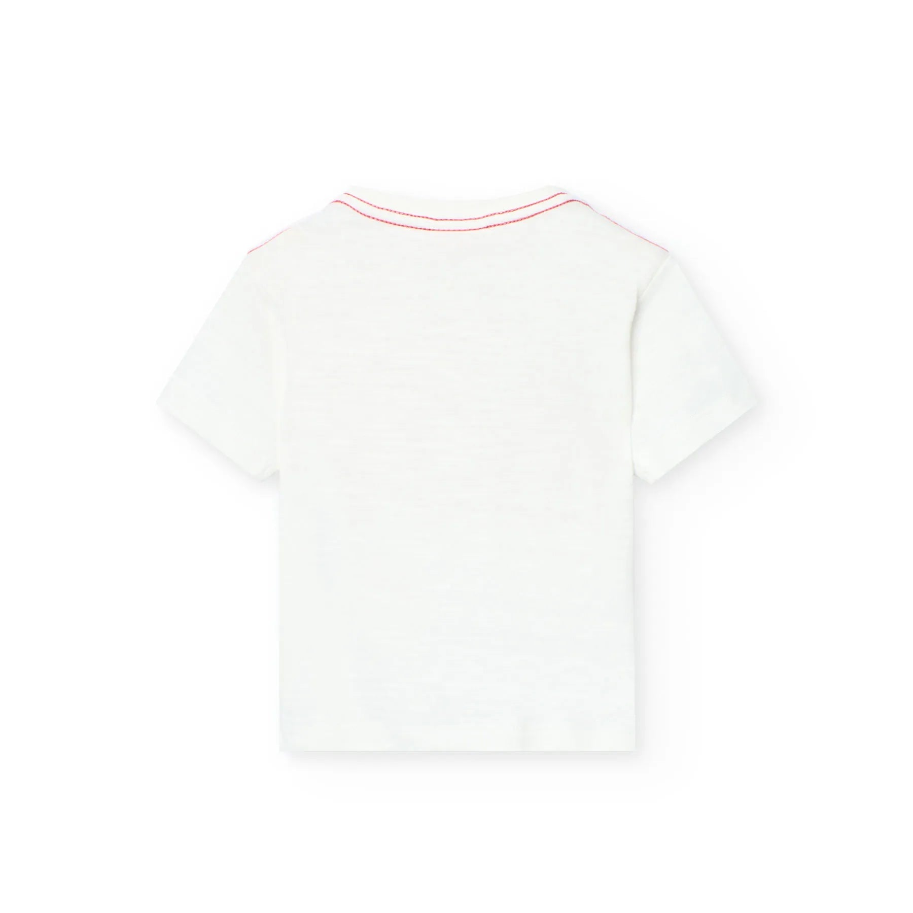T-shirt mezza manica tropical bianco