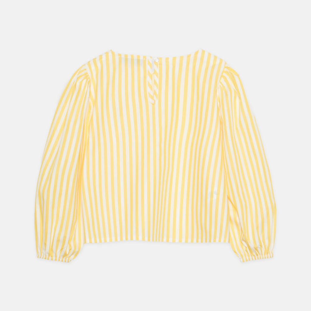 Blusa a righe gialle con logo Weekend