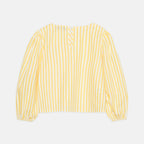 Blusa a righe gialle con logo Weekend
