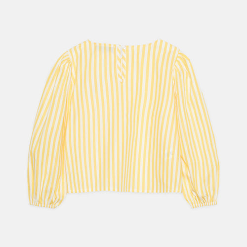 Blusa a righe gialle con logo Weekend