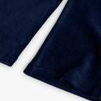 Pantaloni velluto a palazzo indaco