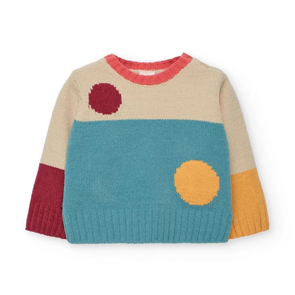 Maglione bambina maniche colorate