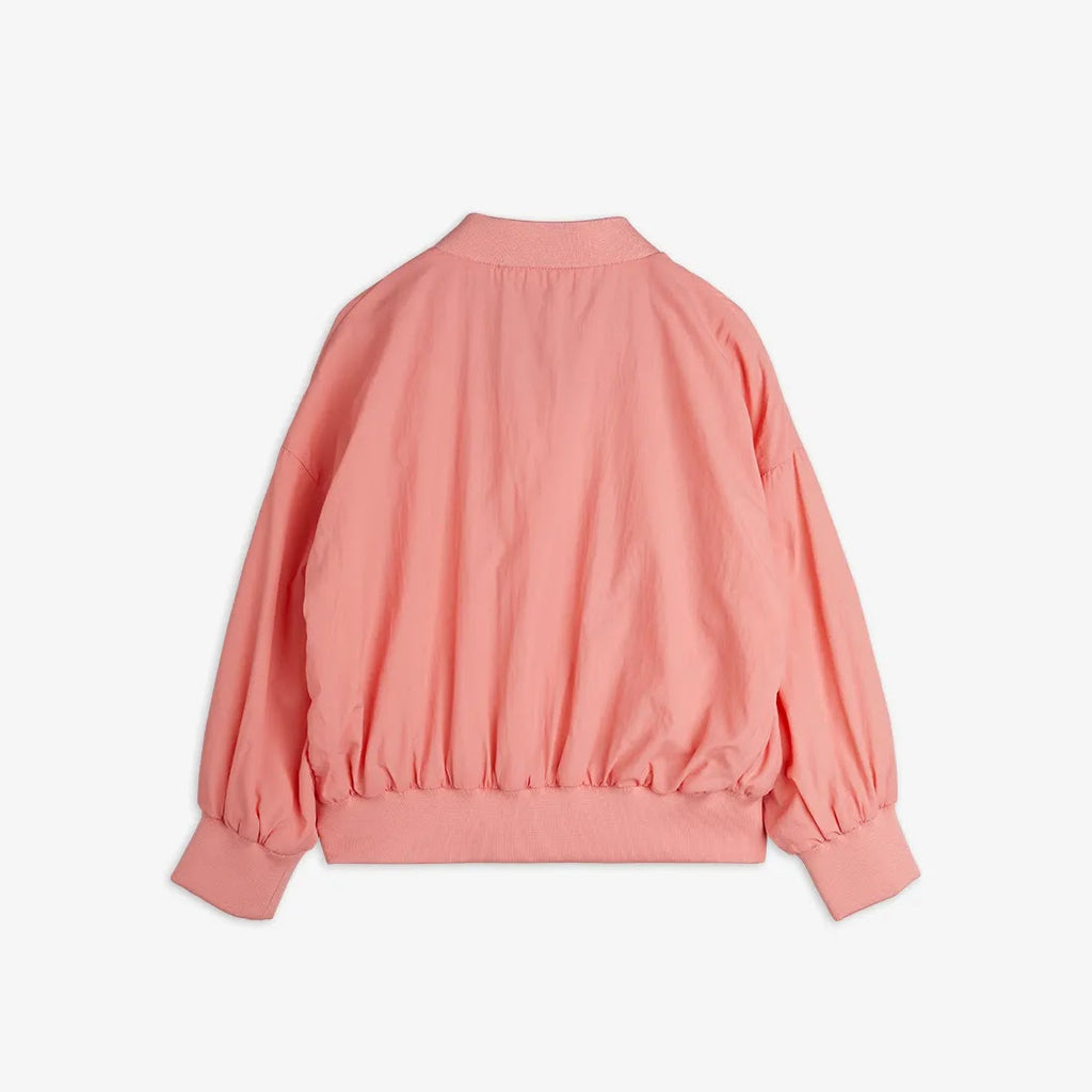 Giacca Baseball ricamo con platessa rosa