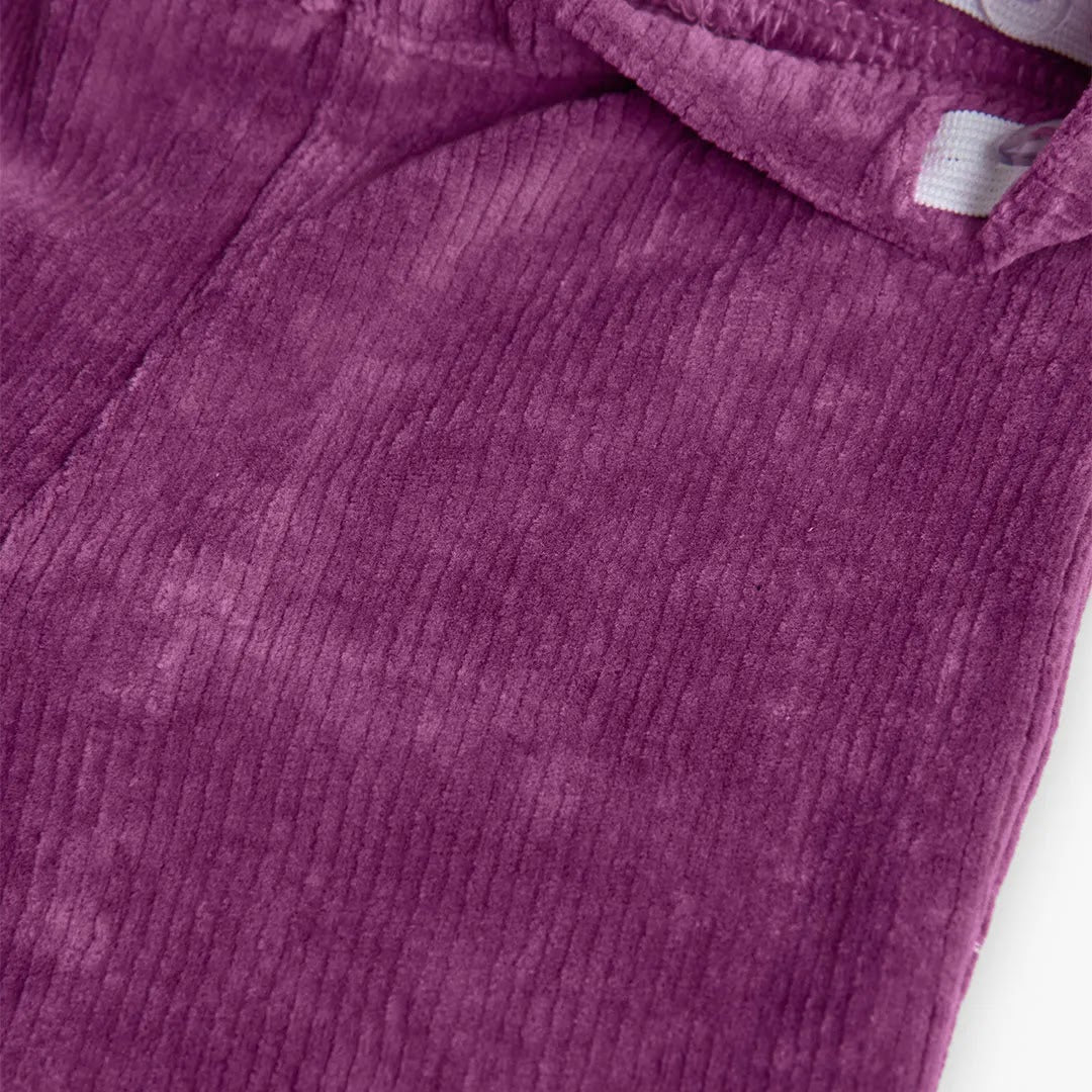 Leggings velluto a coste viola