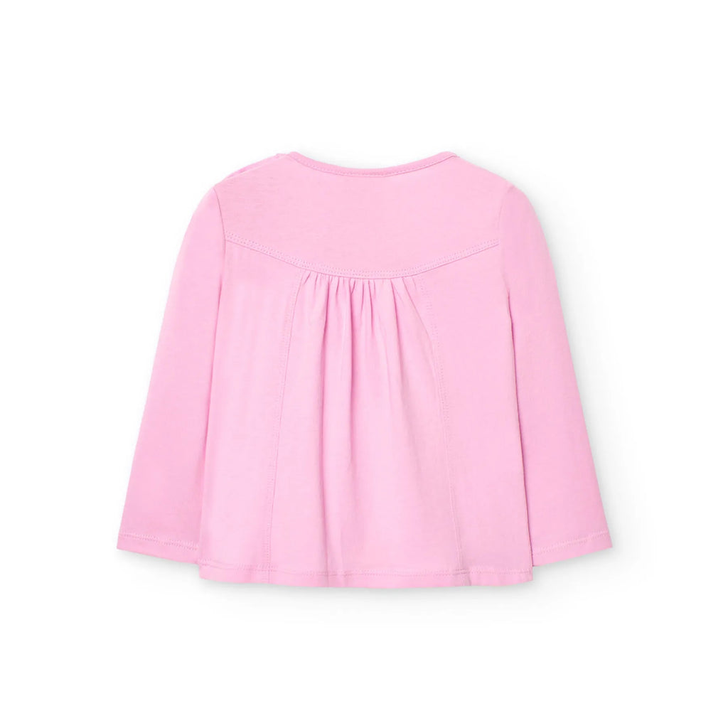 T-shirt manica lunga malva