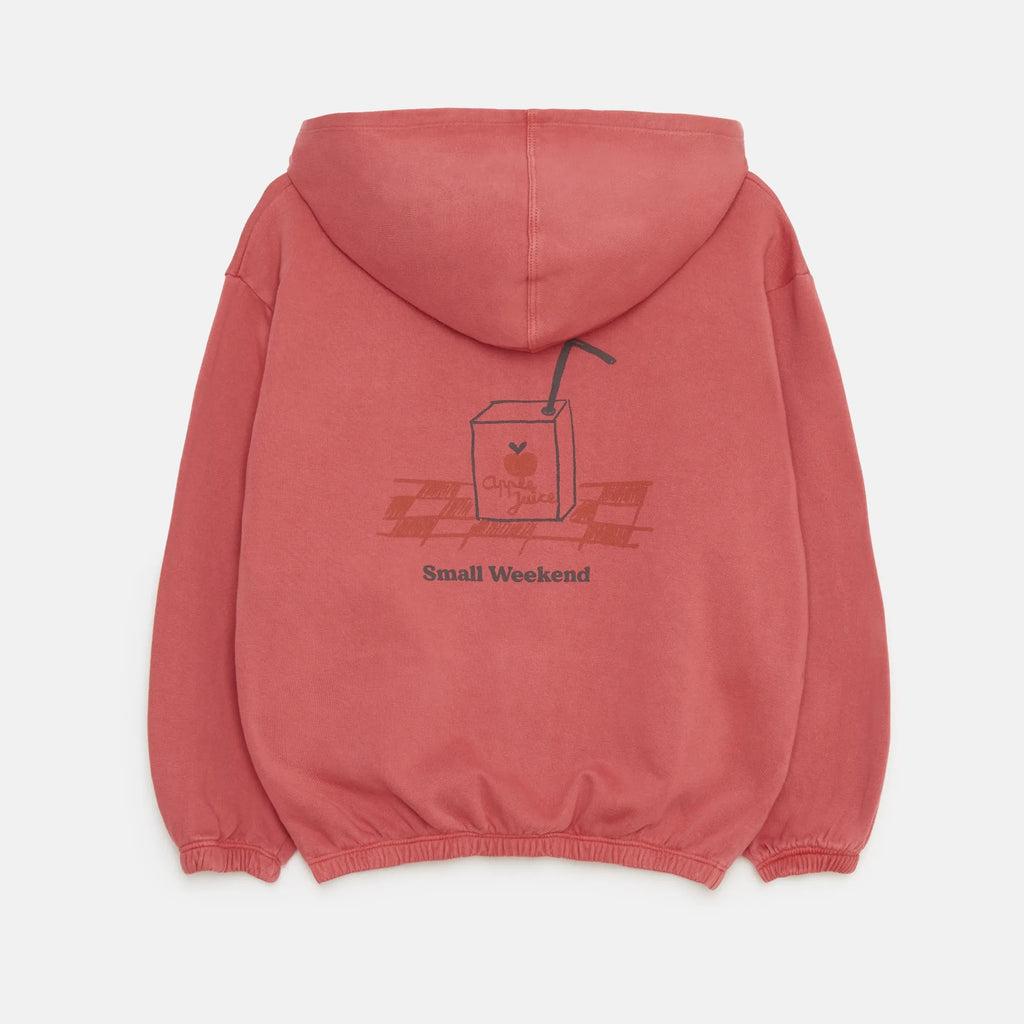 Felpa con cappuccio rossa